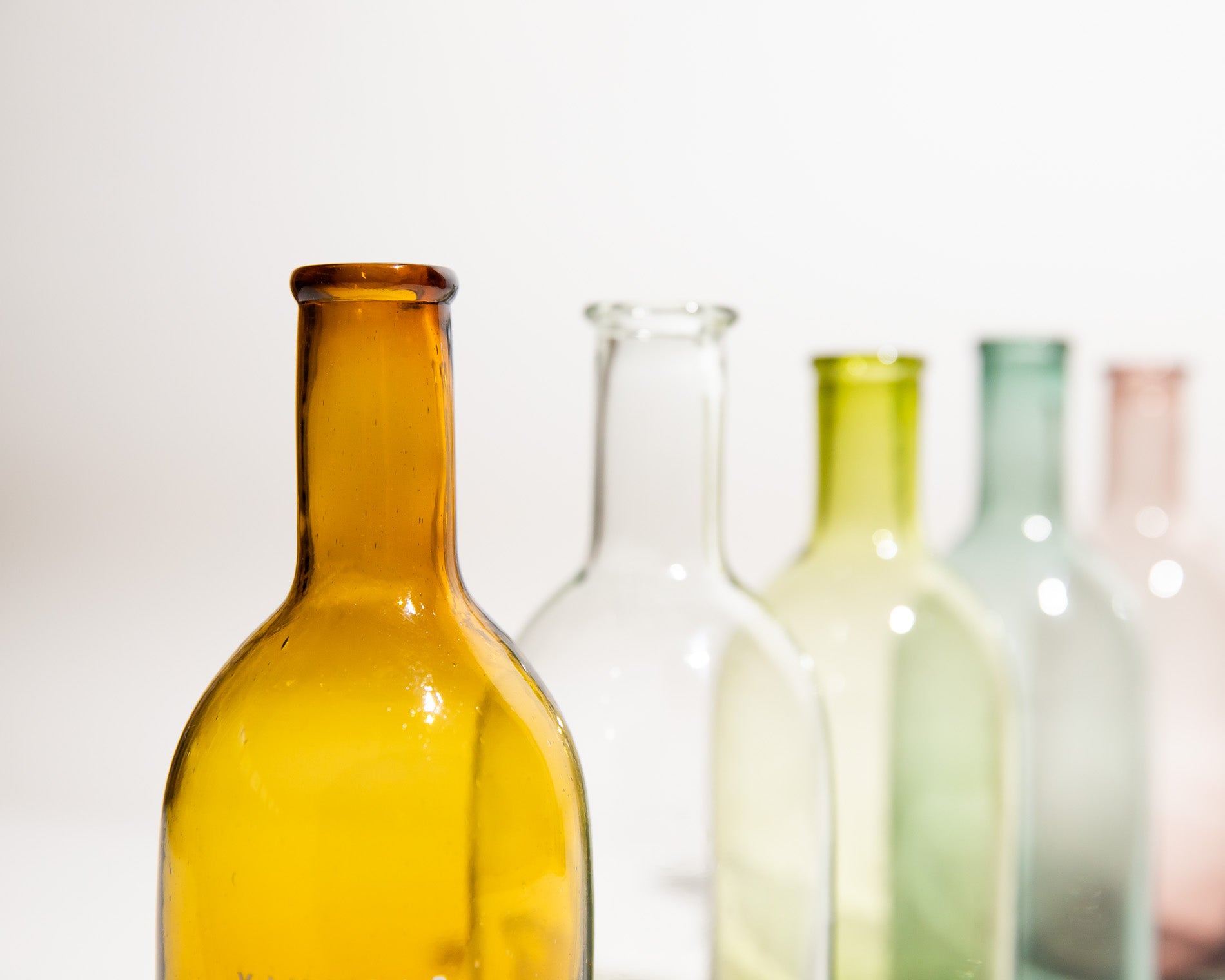 Mexican Bottles in an array of colors