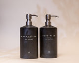 Custom Raw Concrete Soap Dispenser Set