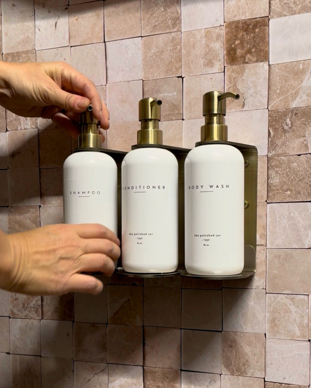 Triple Wall Mount for Soap Dispensers – The Polished Jar