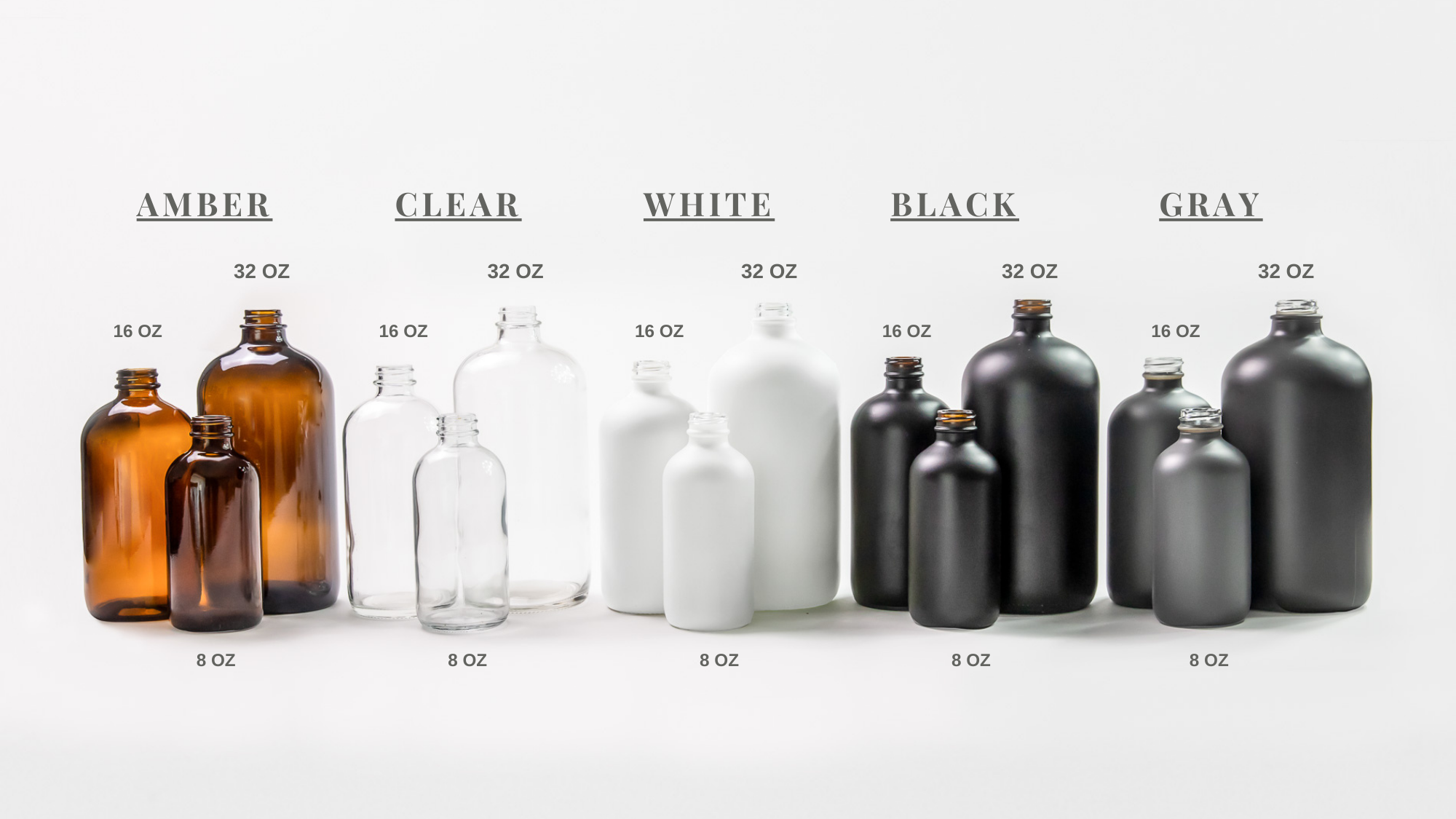 GLASS BOTTLES