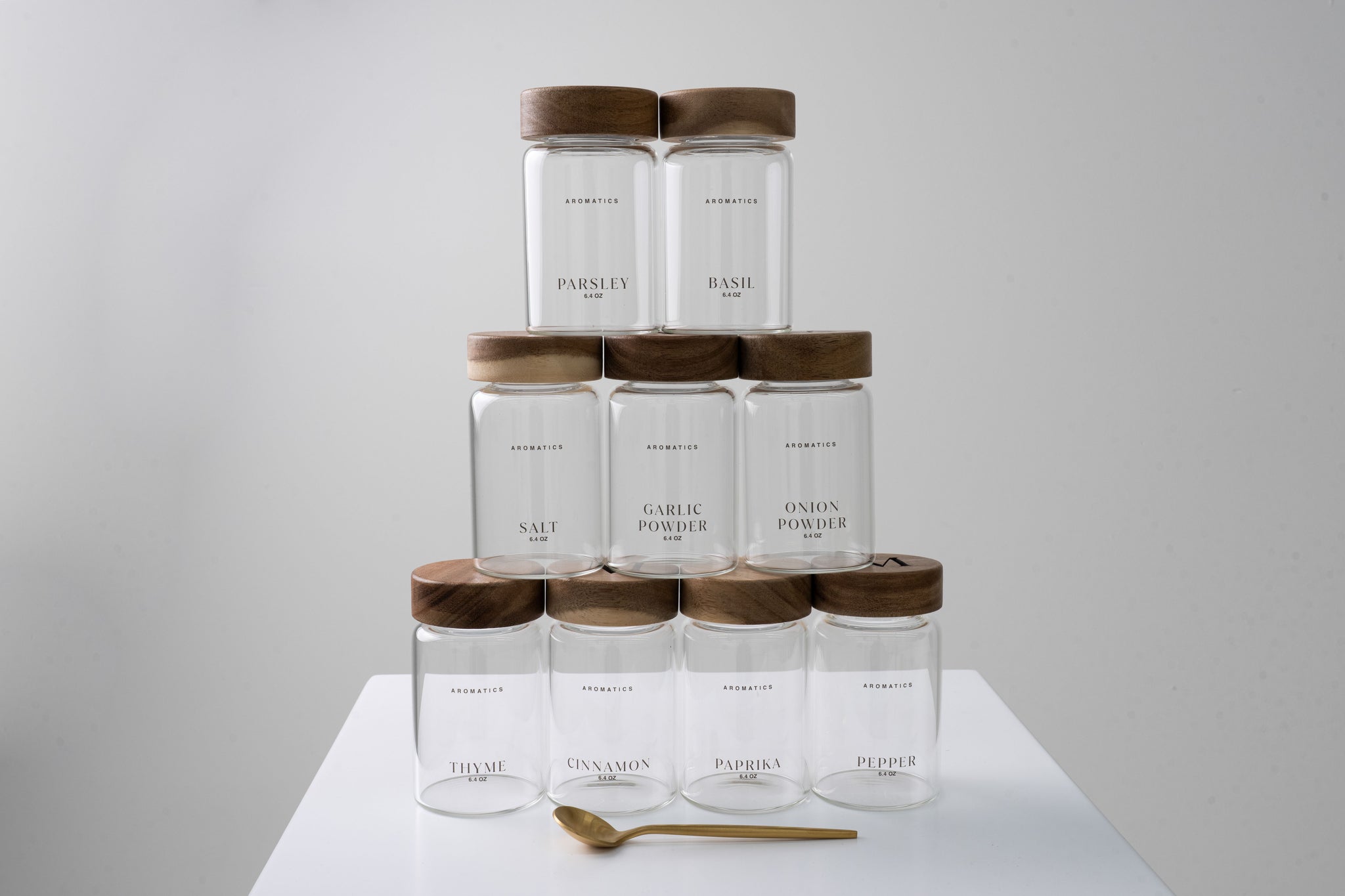 set of spice jars