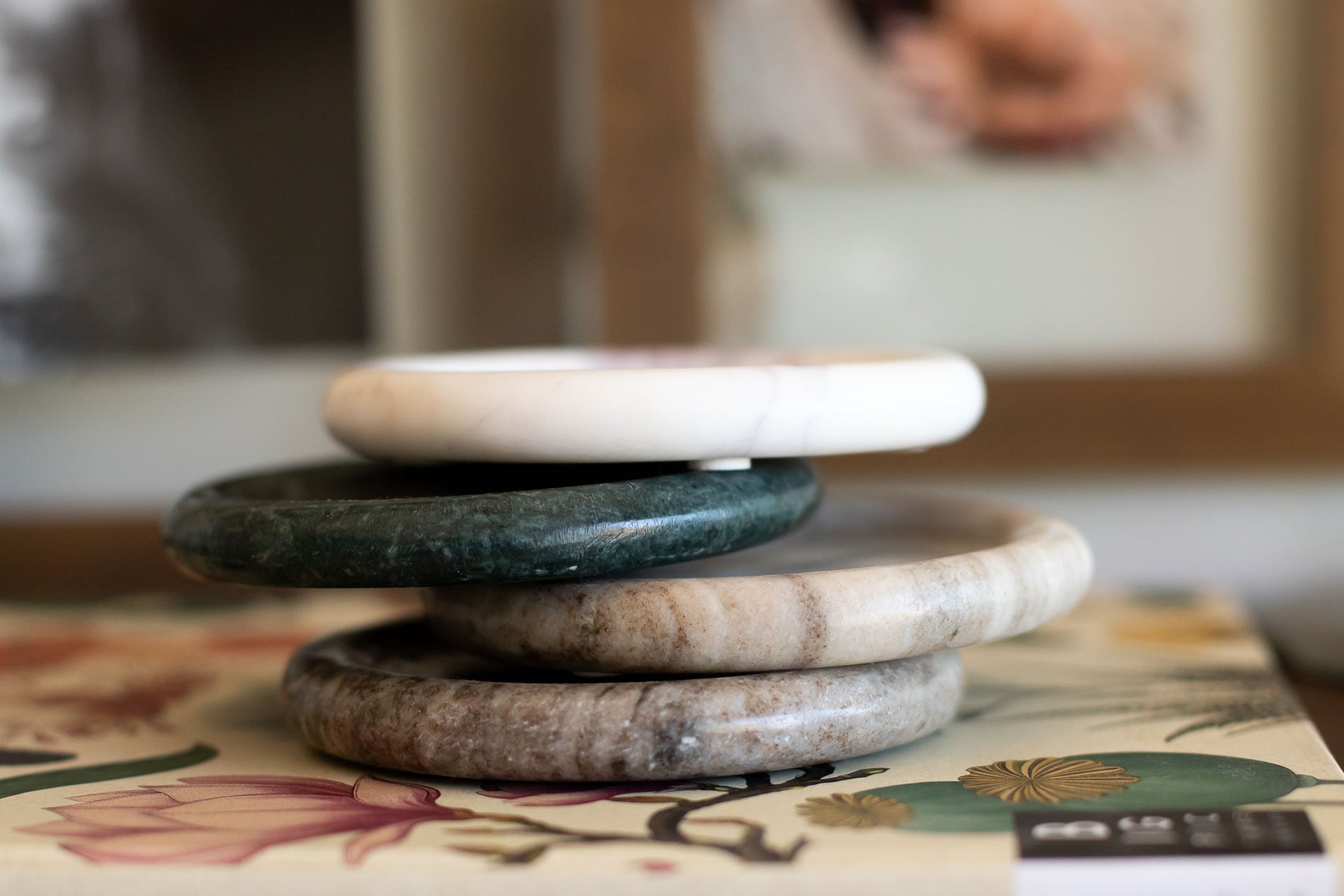 marble coasters stacked