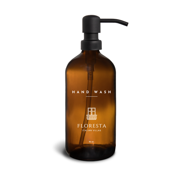 Hand wash dispenser bottle with customizable branding for hotels

