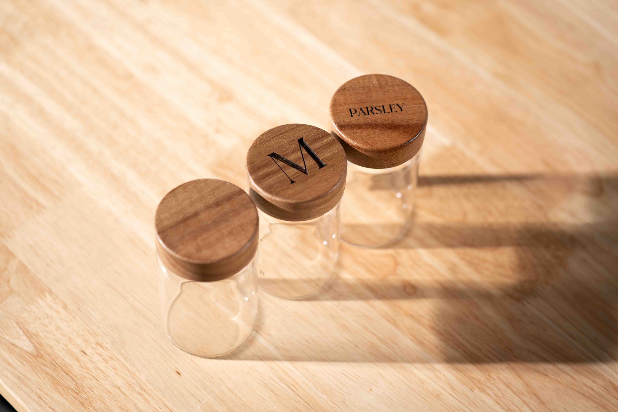 engraved lids for spice jars