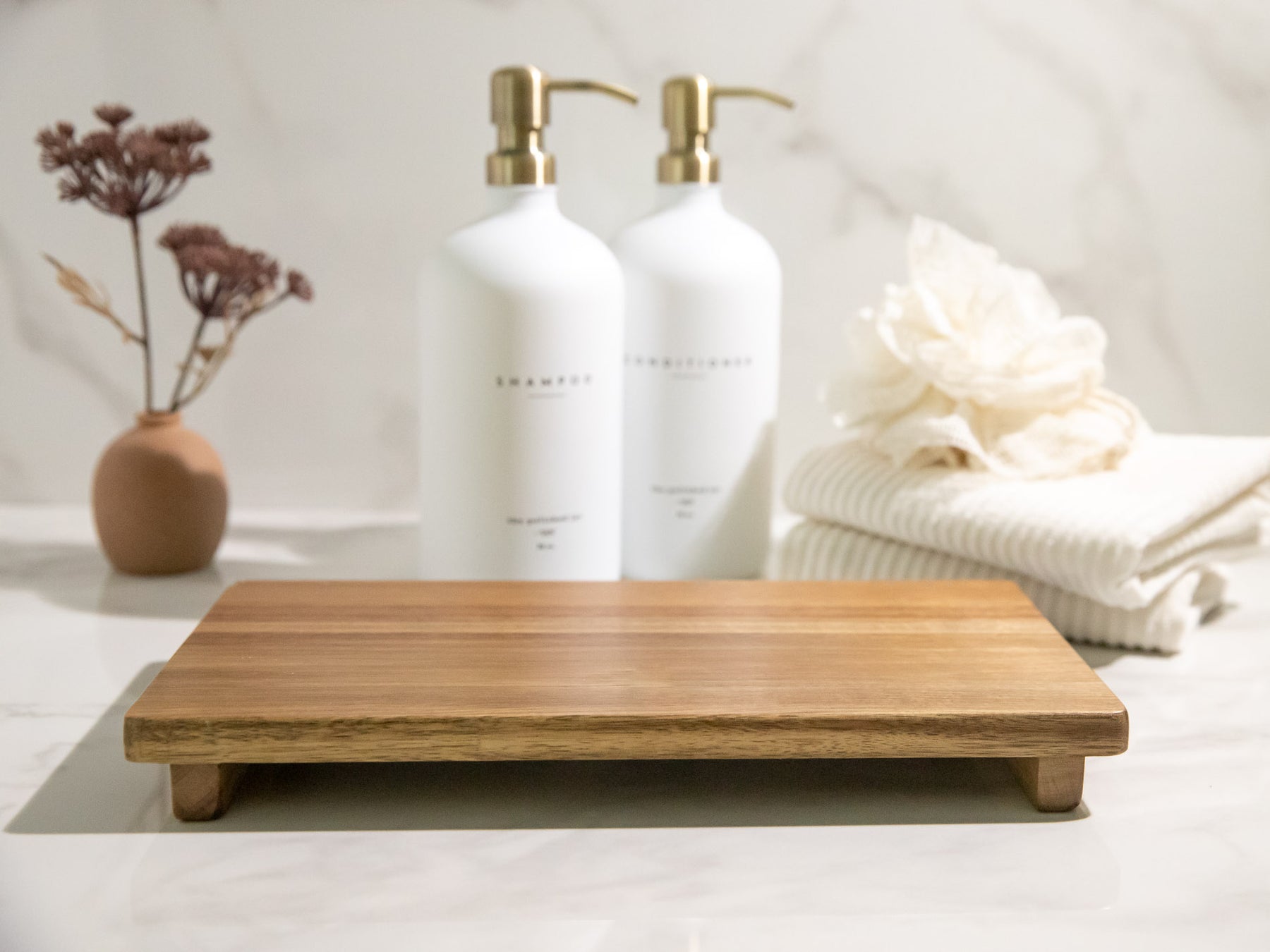 Meadow Acacia Wood Riser | The Polished Jar