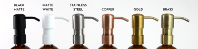 Glass Foaming Soap Dispenser | French Modern Collection in Engraved, Labeled & Printed
