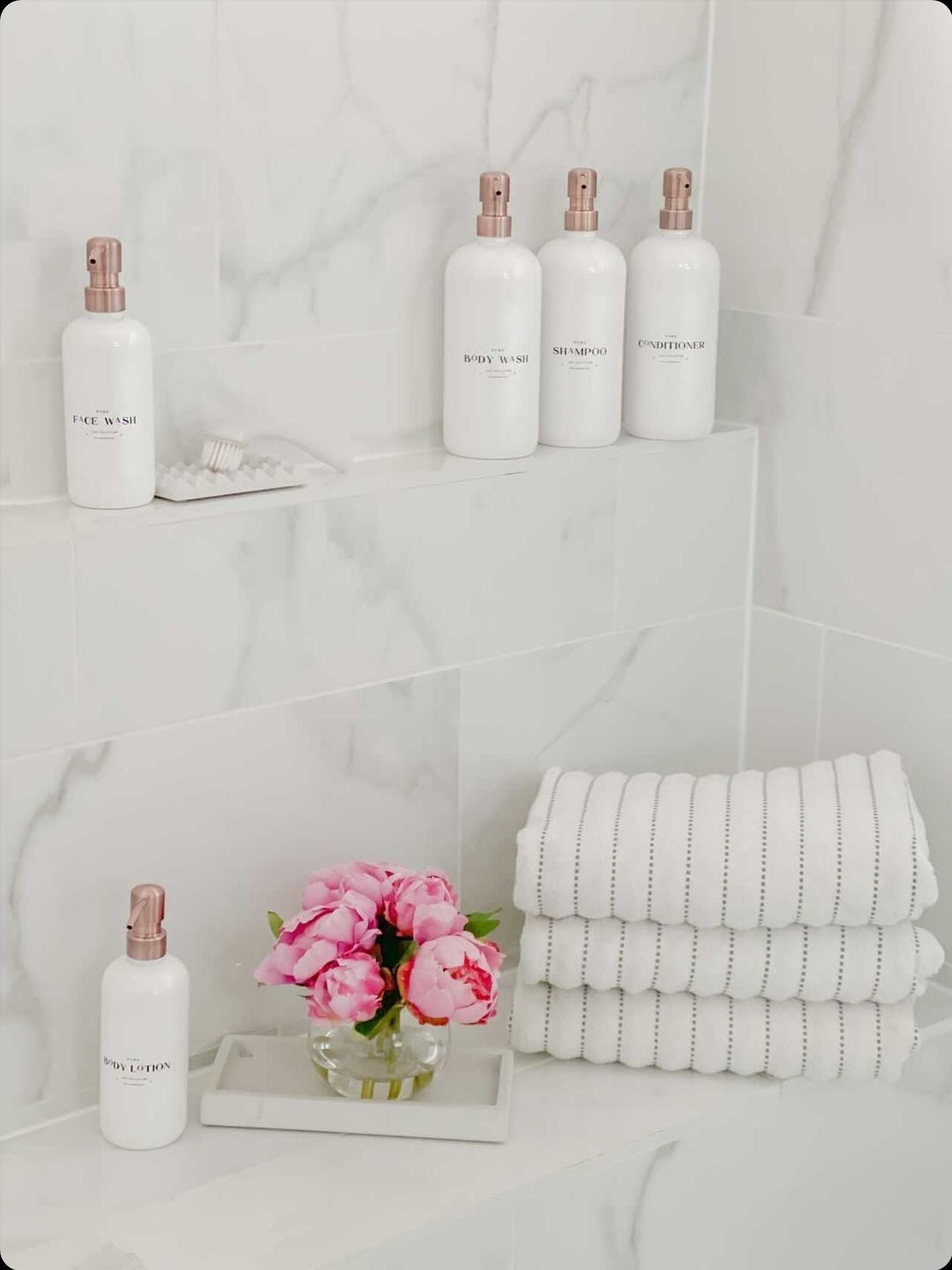 Plastic Soap and Lotion Dispenser | Luxe Collection